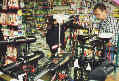 Jansenn Sport, 9 trolling motors to chose from, a few of their vast selection of lures in the background - click for full-size picture