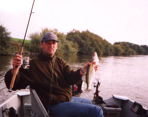 Michel with a Dutch zander in 2000